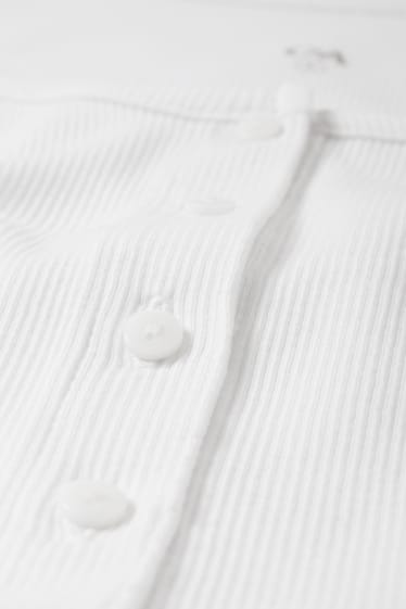 Dámské - Tričko s dlouhým rukávem basic - bílá