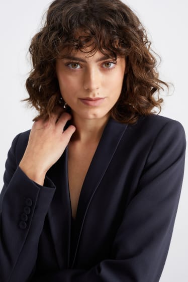 Women - Business blazer - regular fit - dark blue