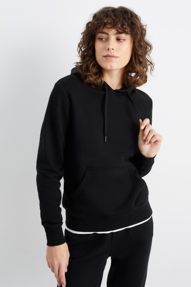 Damen - Basic-Hoodie - schwarz