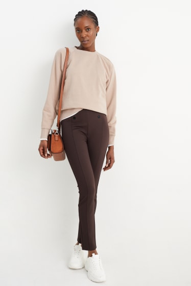 Femmes - Leggings - marron foncé