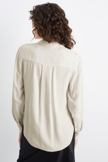 Mujer - Blusa - blanco roto