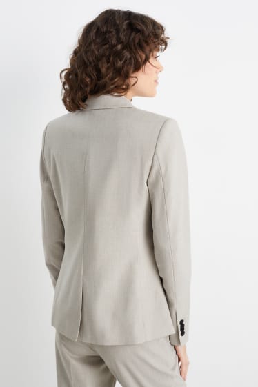 Women - Business blazer - regular fit - mix & match - beige