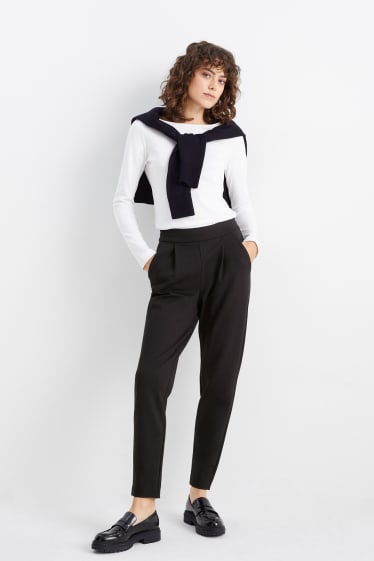 Femmes - Pantalon en jersey - noir