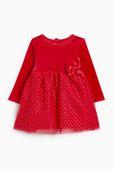 Bébés - Ensemble bébé - 3 pièces - rouge foncé