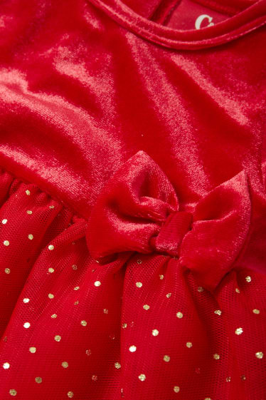 Bébés filles - Ensemble bébé - 3 pièces - rouge foncé