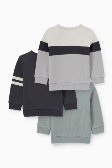 Babys - Set van 3 - baby-sweatshirt - mintgroen