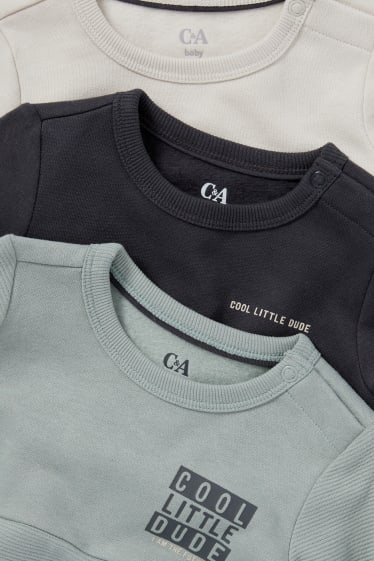 Bébés garçons - Lot de 3 - sweats bébé - vert menthe