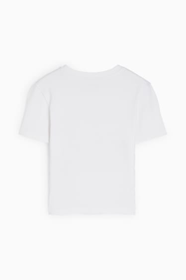 Joves - CLOCKHOUSE - samarreta crop de màniga curta - blanc
