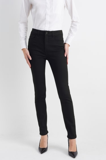 Femmes - Straight jean - high waist - noir