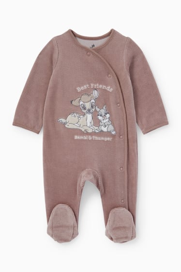 Bebeluși - Bambi - pijama salopetă bebeluși - maro
