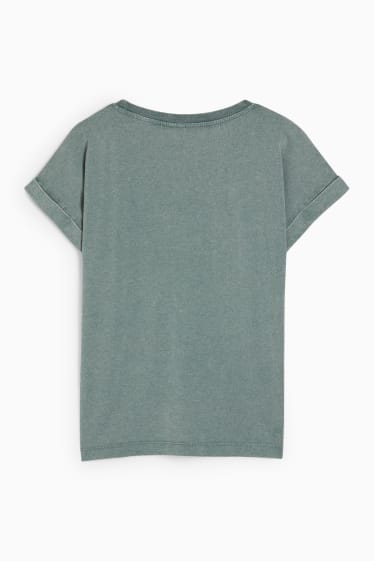 Damen - T-Shirt - Yoga - grün