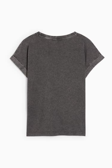 Women - T-shirt - yoga - dark gray
