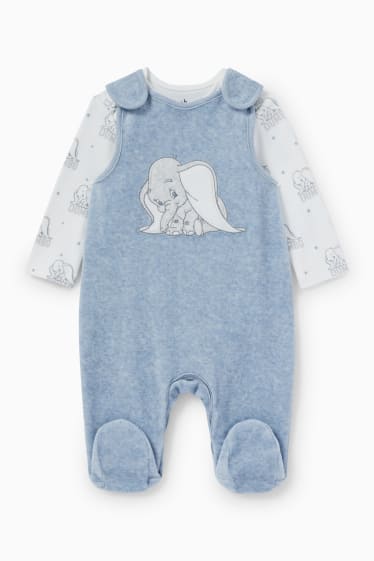 Babys - Dumbo - Strampler-Set - 2 teilig - hellblau