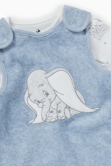 Bébés - Dumbo - ensemble avec une grenouillère - 2 pièces - bleu clair