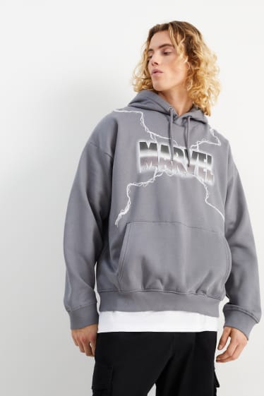 Hommes - Sweat à capuche - Marvel - gris