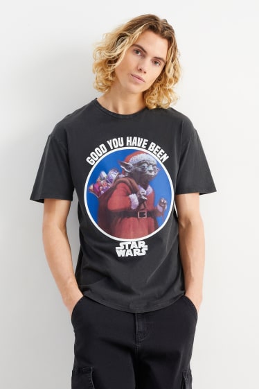 Men - Christmas T-shirt - Star Wars - dark gray