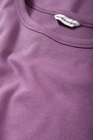 Dospívající a mladí - CLOCKHOUSE - tričko s dlouhým rukávem - fialová