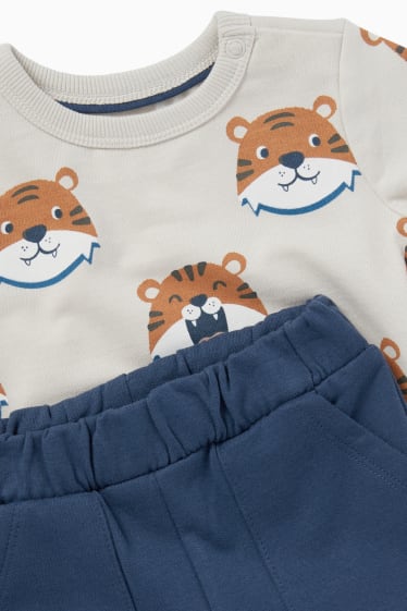 Babys - Tiger - Baby-Outfit - 3 teilig - hellbeige