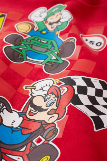 Kinderen: jongens - Mario Kart - sweatshirt - rood
