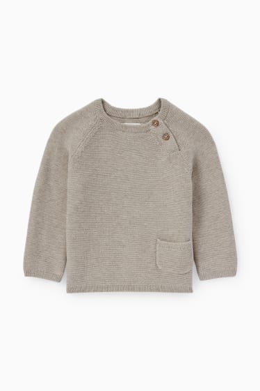 Baby Boys - Baby outfit - 2 piece - taupe