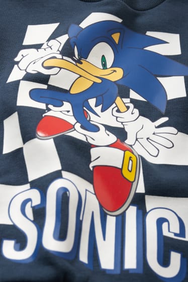 Kinderen - Set van 2 - Sonic - sweatshirt - licht grijs-mix