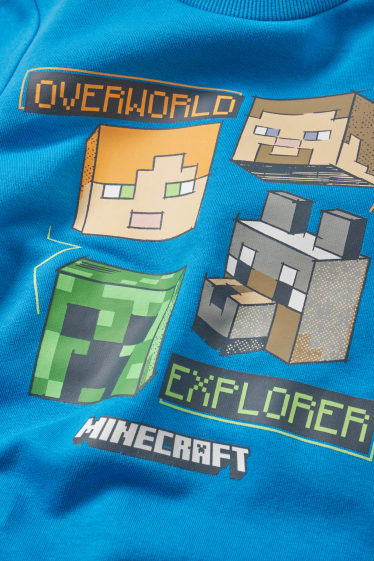 Kinderen: jongens - Set van 2 - Minecraft - sweatshirt - blauw