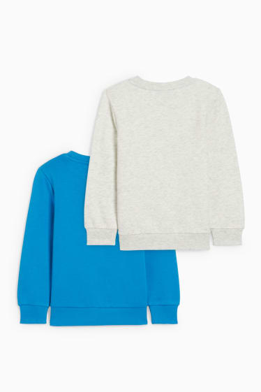 Kinderen: jongens - Set van 2 - Minecraft - sweatshirt - blauw