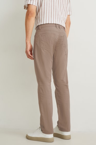 Uomo - Pantaloni - regular fit - marrone chiaro