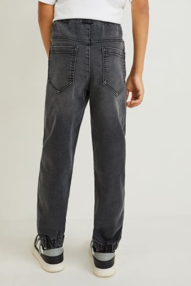 Kinderen - Relaxed jeans - jeansdonkergrijs