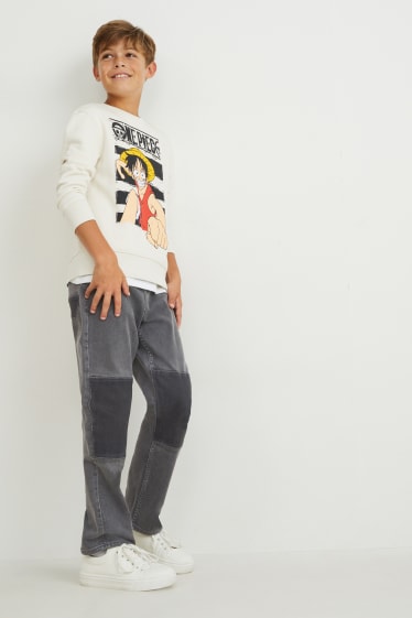 Copii - Loose fit jeans - denim-gri