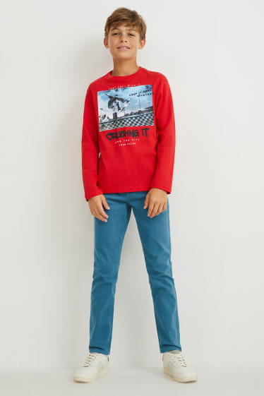Enfants garçons - Pantalon - bleu pétrole