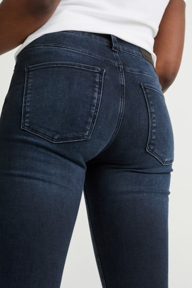 Dames - Slim jeans - mid waist - LYCRA® - jeansdonkerblauw