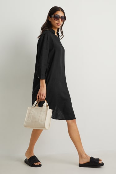Femmes - Robe de lin - noir