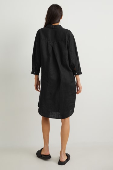 Femmes - Robe de lin - noir