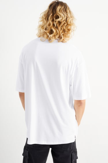 Herren - Oversized-T-Shirt - weiß