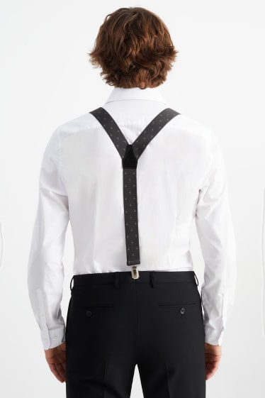 Herren - Hosenträger - gemustert - schwarz