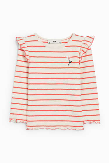 Children - Long sleeve top - striped - red
