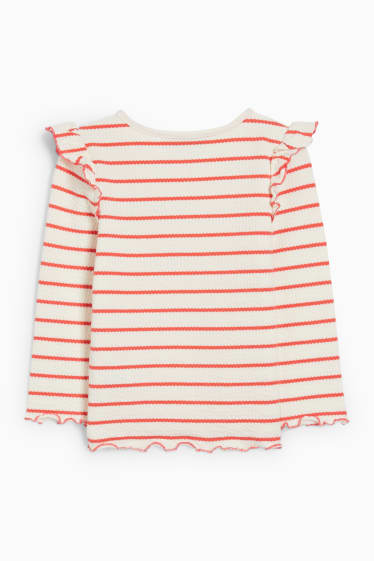 Children - Long sleeve top - striped - red