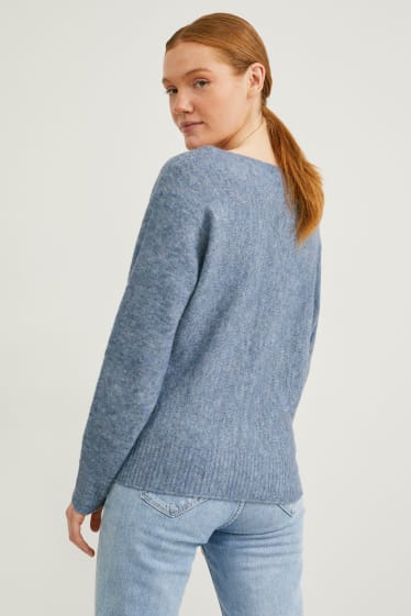 Donna - Pullover - blu melange