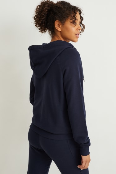 Femmes - Sweat de sport à capuche - bleu foncé
