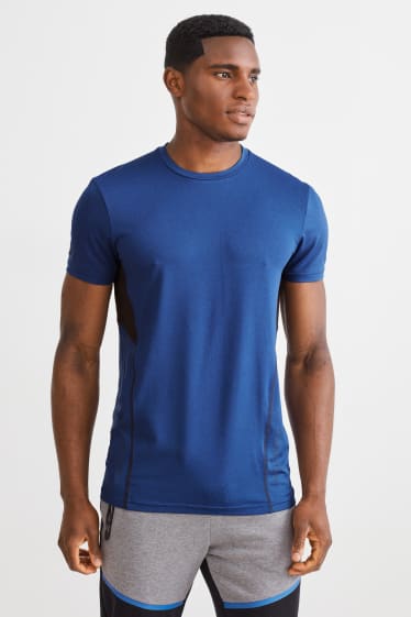 Mężczyźni - Koszulka funkcyjna - ciemnoniebieski
