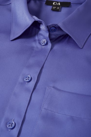 Mujer - Blusa de raso - violeta claro