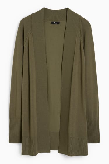 Femmes - Gilet en maille - kaki