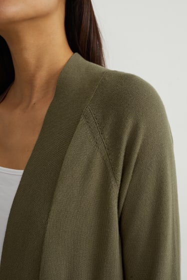 Femmes - Gilet en maille - kaki