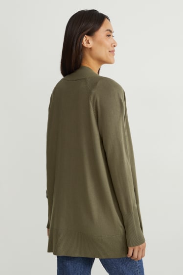 Femmes - Gilet en maille - kaki