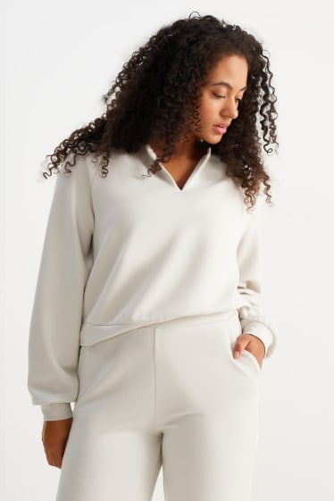 Women - Basic sweatshirt - cremewhite