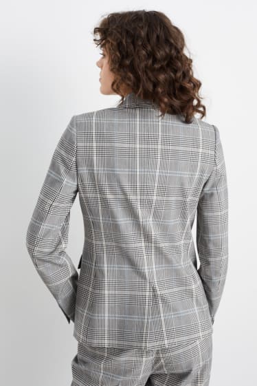 Women - Business blazer - regular fit - stretch - Mix & Match - gray