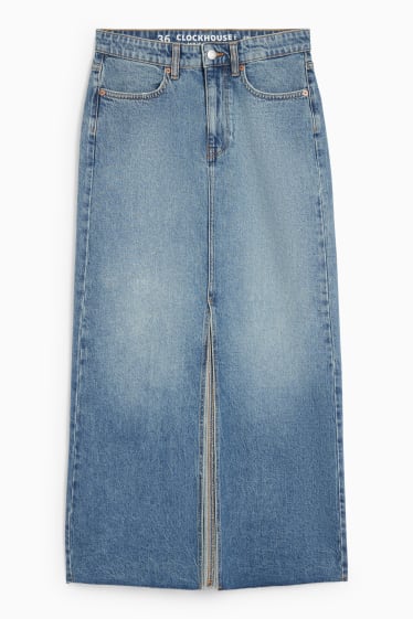 Ados & jeunes adultes - CLOCKHOUSE - jupe en jean - jean bleu