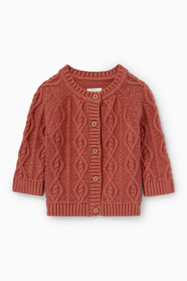 Babys - Reekalfje - babyoutfit - 3-delig - donkerrood