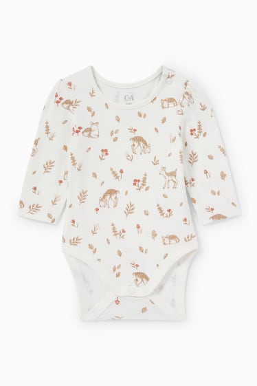 Babys - Rehkitz - Baby-Outfit - 3 teilig - dunkelrot
